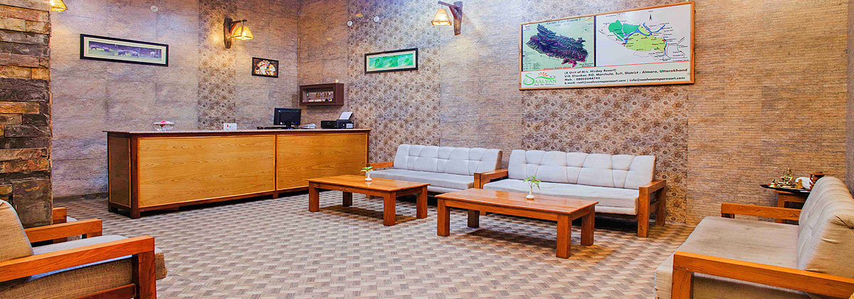 reception area saalvann spa and resort